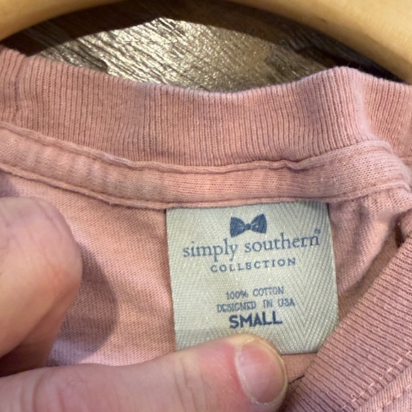 Simply Southern Womens Dusty Rose Long Sleeve Tee - Picture 10 of 10